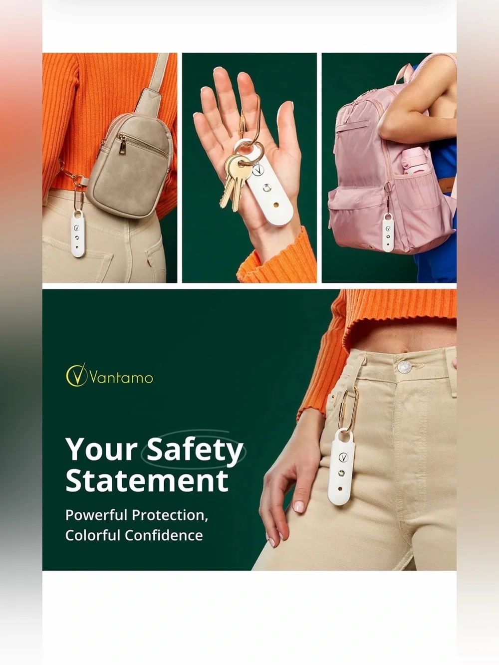 Vantamo Personal Alarm for Self Defense (NEW)